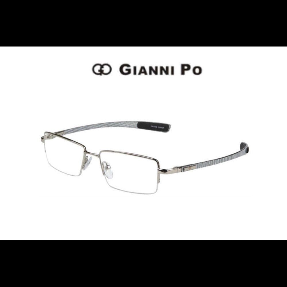 Men’s Rimless eyewear with carbon fiber temples